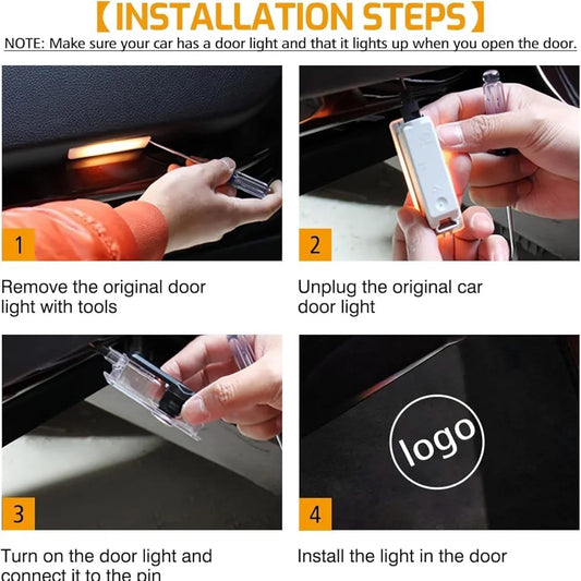 ETH Car Door LED Ghost Shadow Light Projector
